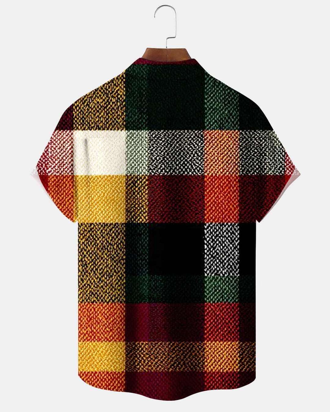 Alohadaddy® Casual Retro Check Geometric Print Men&