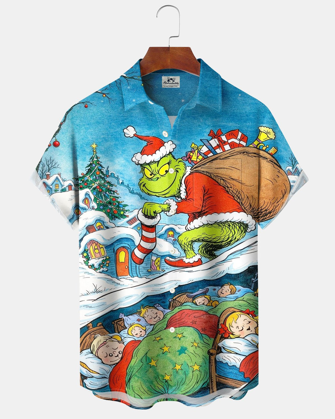 Alohadaddy® Holiday Christmas Fun Cartoon Print Men&