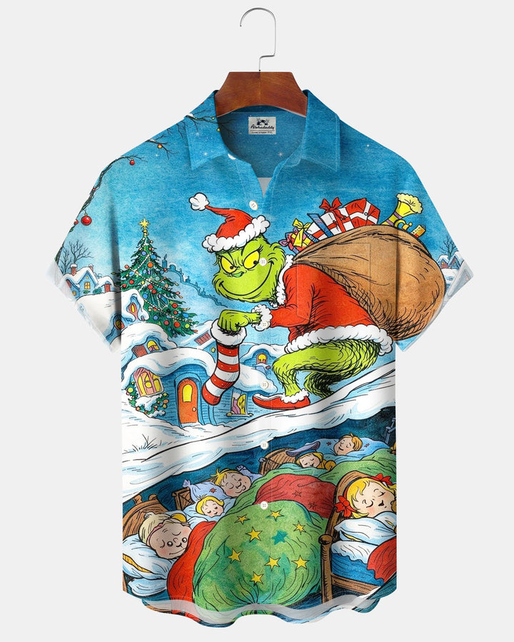 Alohadaddy® Holiday Christmas Fun Cartoon Print Men&