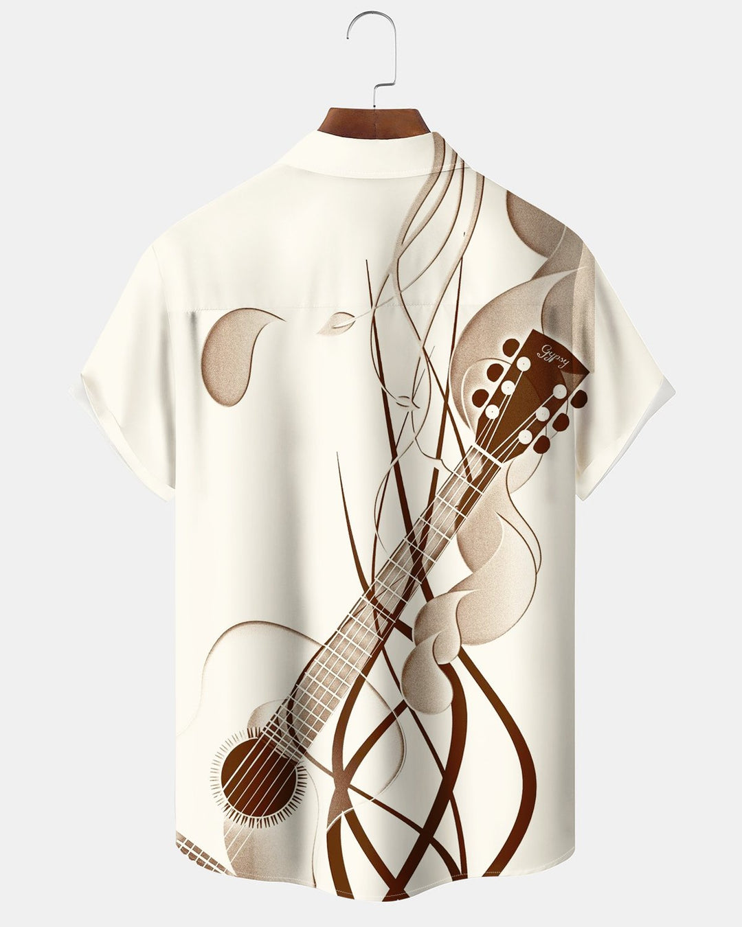Alohadaddy® Casual Music Guitar Print Men&