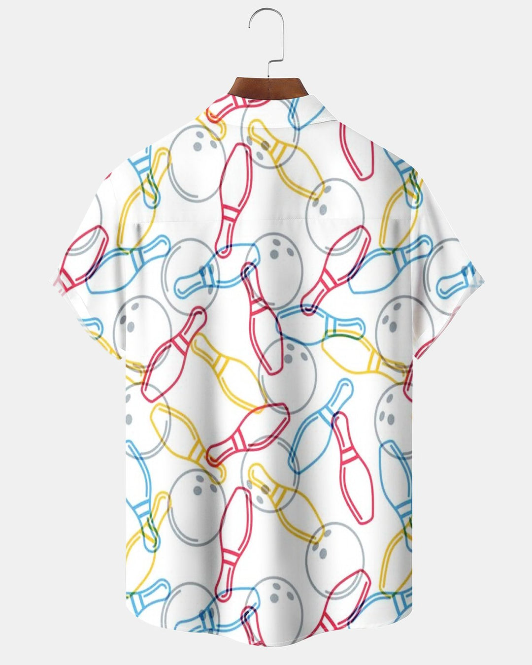 Alohadaddy® Casual Bowling Striped Abstract Print Men&