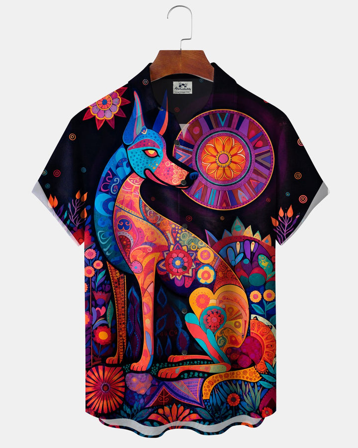 Alohadaddy® Day of the Dead Dog Print Men&