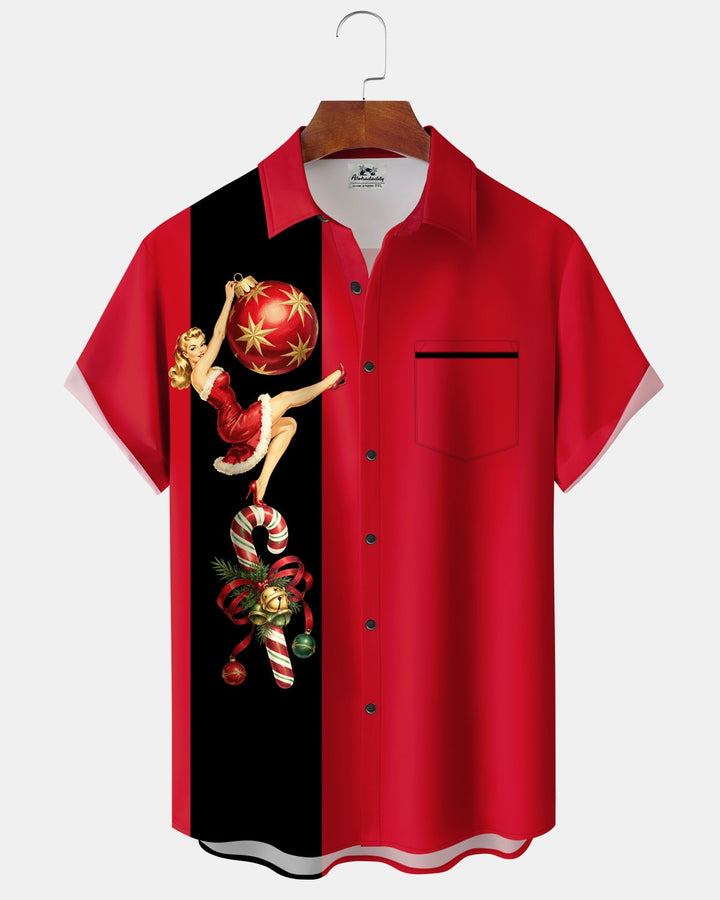 Alohadaddy® Holiday Christmas Candy Dancer Print Men&