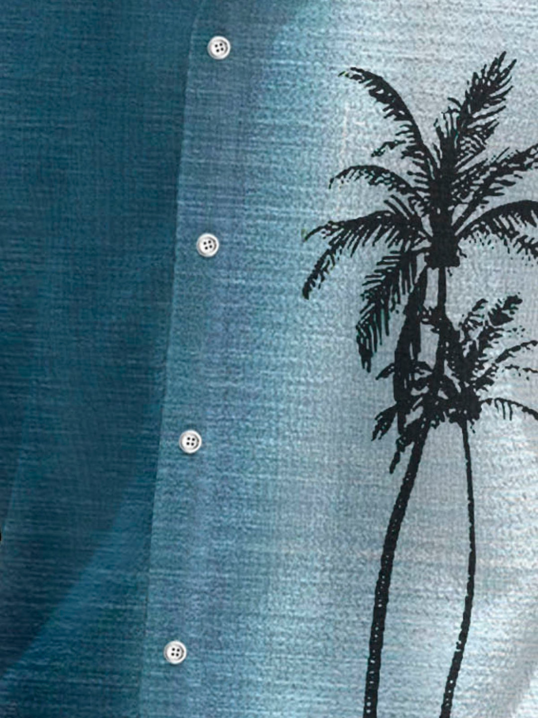 Chemise à manches courtes et poches boutonnées pour homme avec dégradé de cocotiers hawaïens Alohadaddy, impression numérique 3D, grandes et grandes tailles