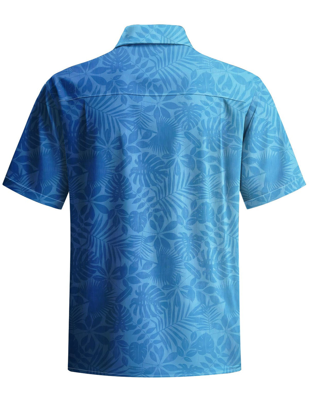 Alohadaddy® Casual Leaves Gradient Print Chest Pocket Men&