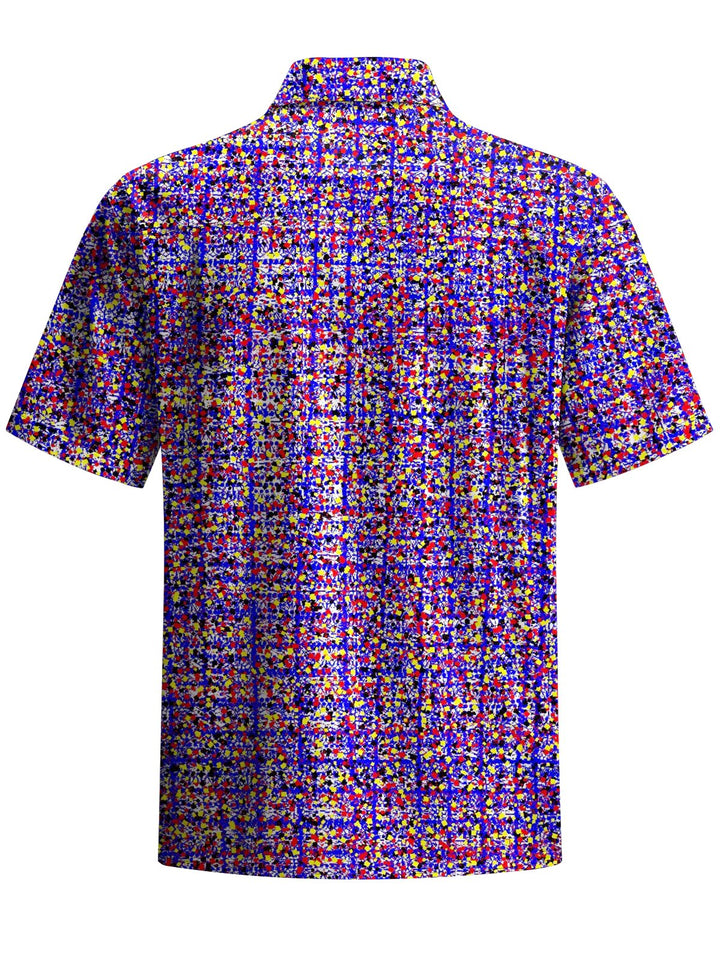 Alohadaddy® Vintage Noise Check Art Print Chest Pocket Men&