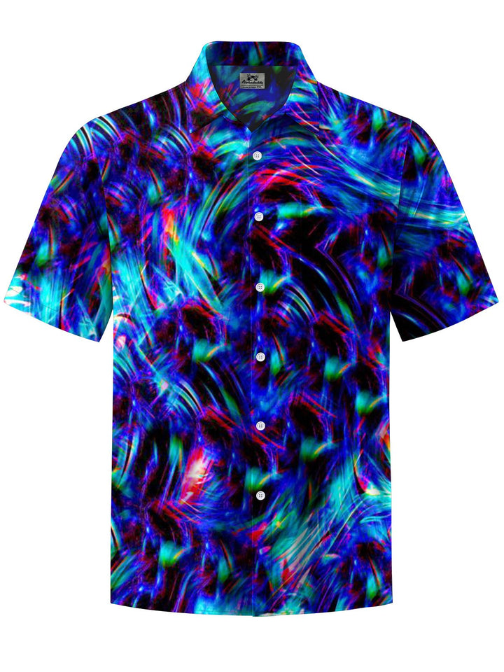 Alohadaddy® Casual Abstract Art Print Pocket Stretch Men&