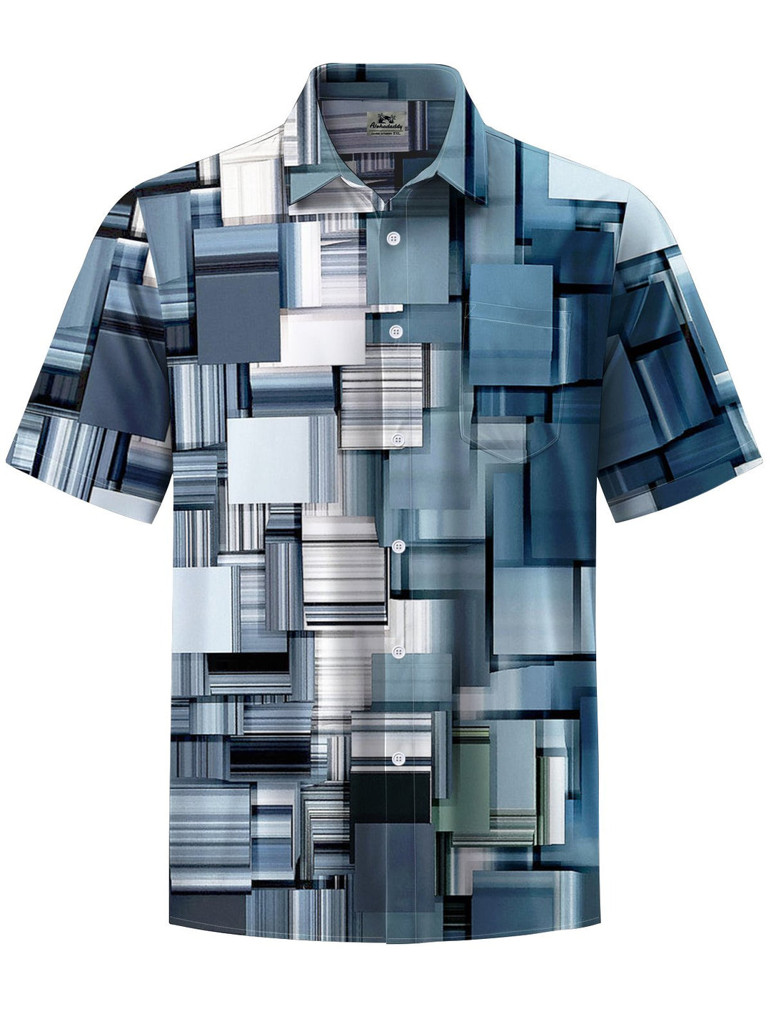 Alohadaddy® Casual Geometric Print Art Pocket Stretch Men&