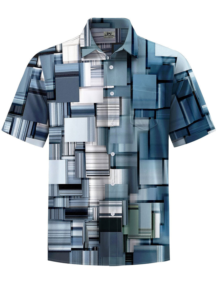 Alohadaddy® Casual Geometric Print Art Pocket Stretch Men&
