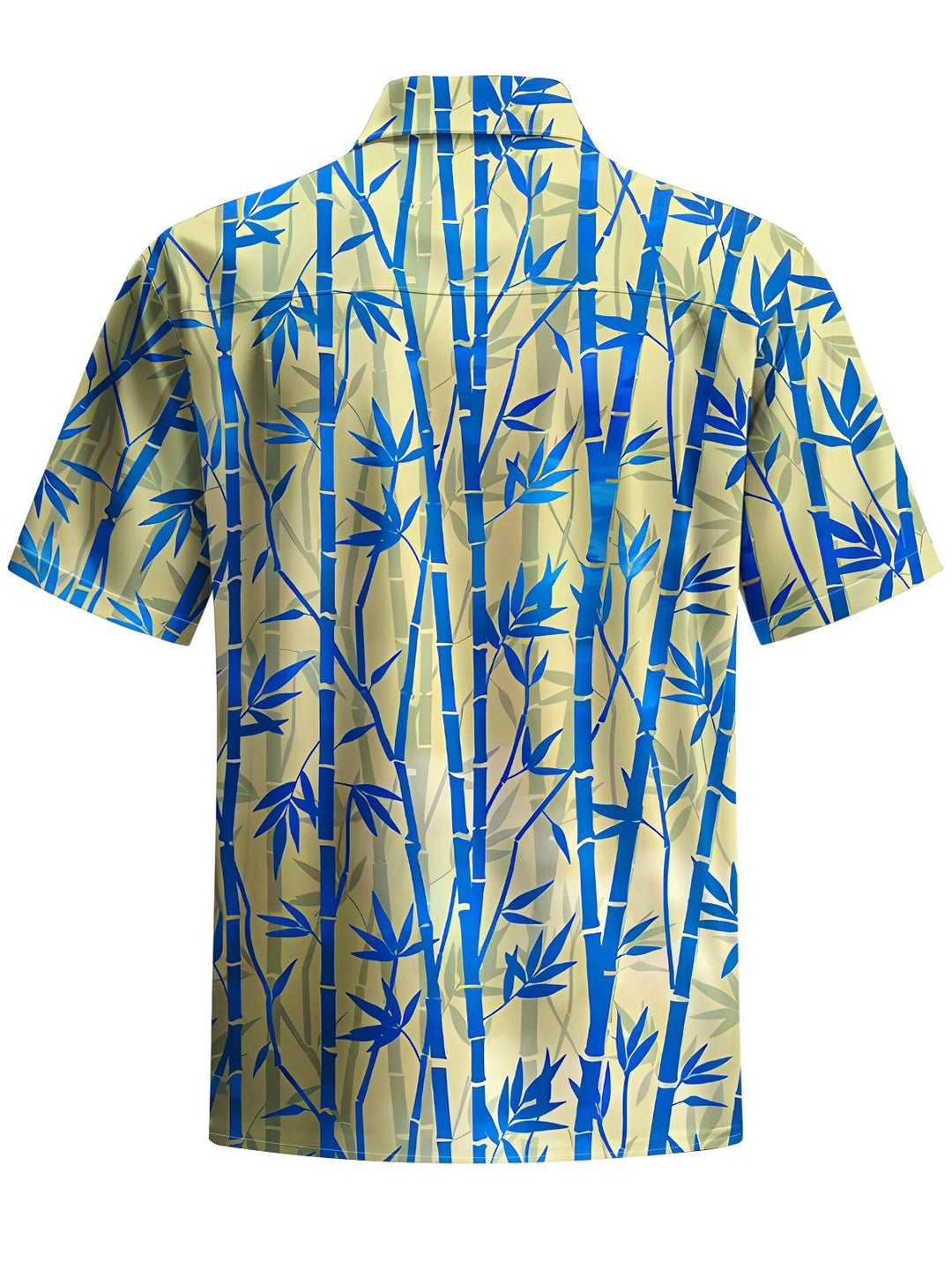 Alohadaddy® Hawaiian Bamboo Print Button Pocket Men&