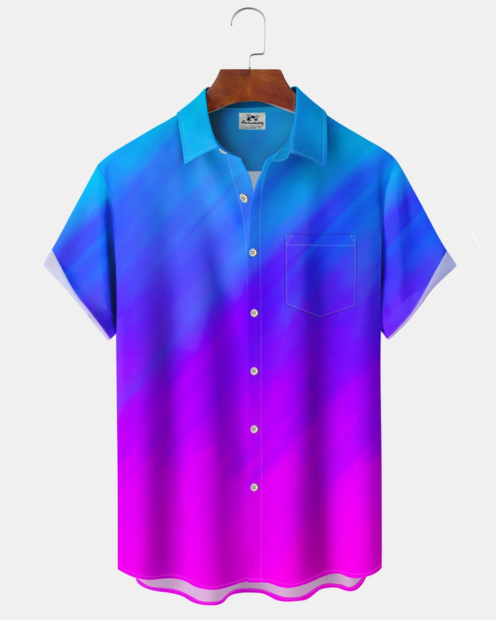 Alohadaddy® Casual Gradient Print Art Cardigan Men&