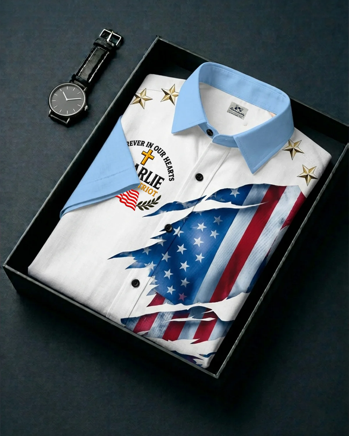 Alohadaddy® Vintage Flag Print Art Button Pocket Cardigan Men&