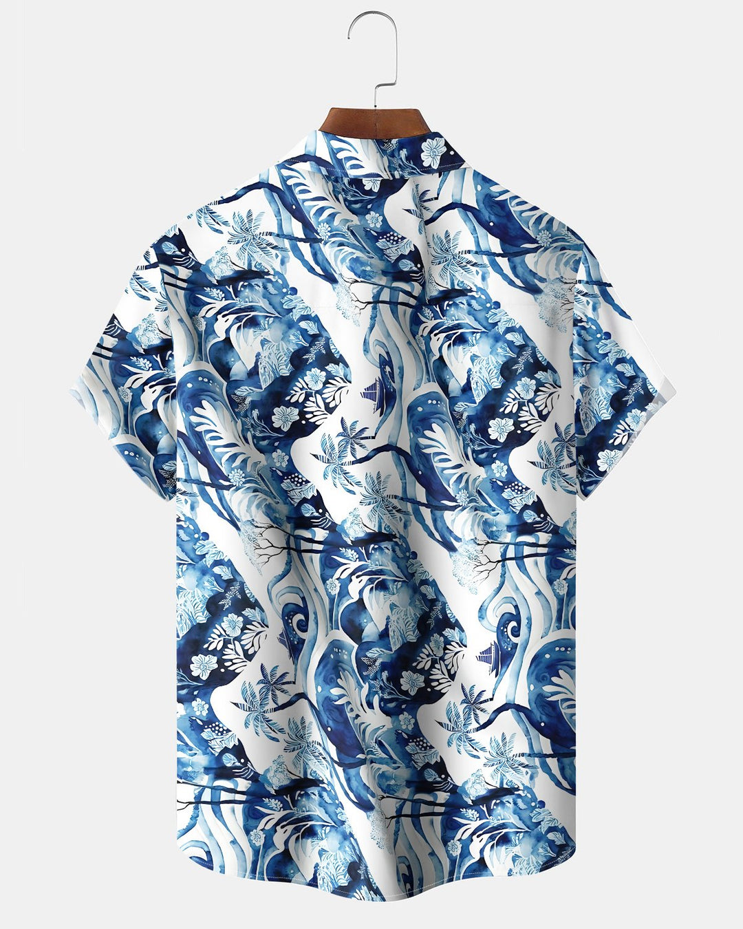 Alohadaddy® Hawaii Palm Tree Print Button-Down Shirt  Men&
