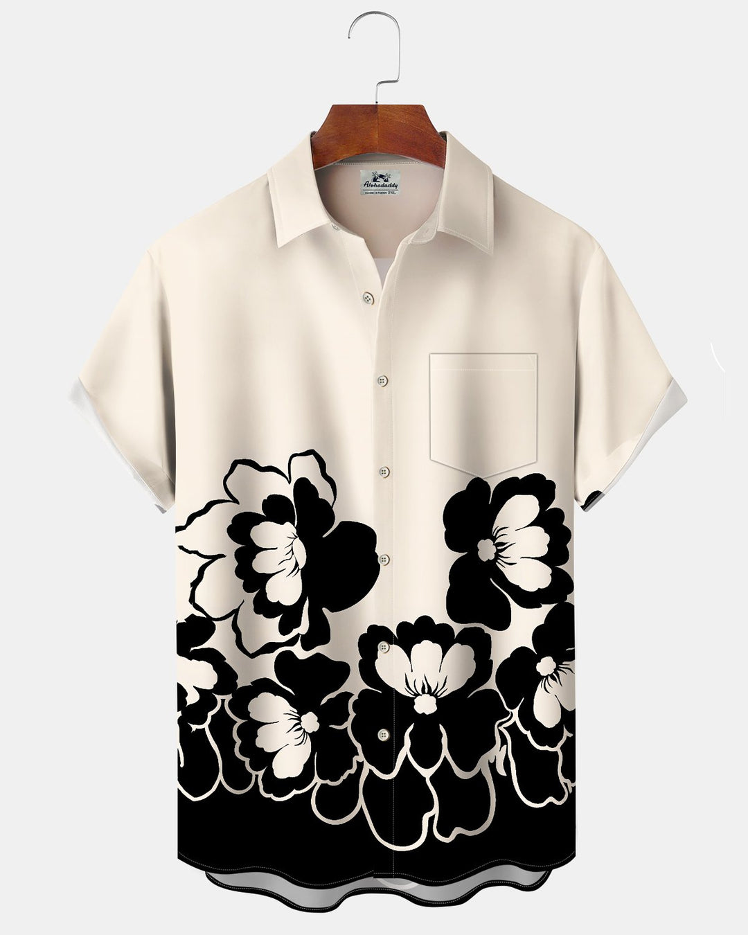 Alohadaddy® Casual Floral Print Art Button Pocket Cardigan Men&