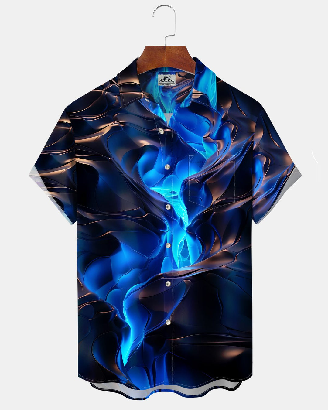 Alohadaddy® Vintage Abstract Print Art Button Pocket Cardigan Men&
