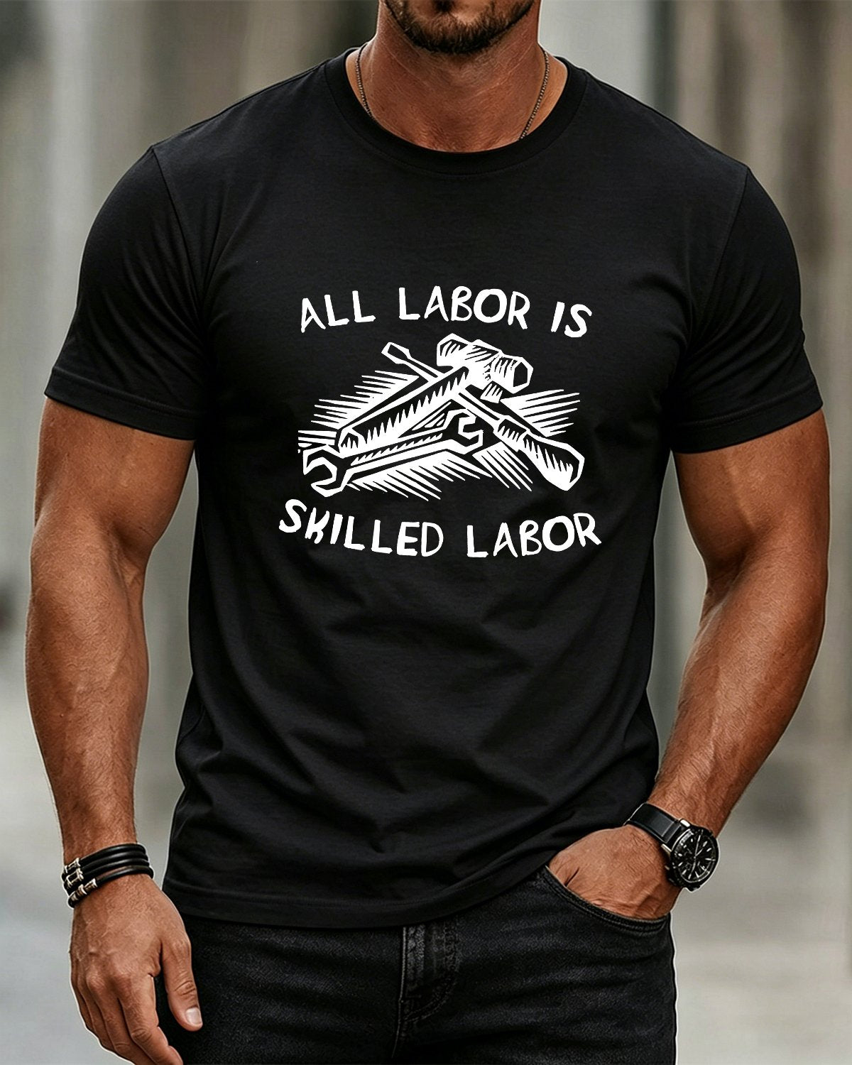 Alohadaddy® Holiday/Labor Day Graphic Crew Neck Short-Sleeve T-Shirt
