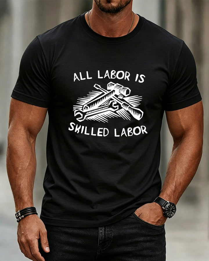 Alohadaddy® Holiday/Labor Day Graphic Crew Neck Short-Sleeve T-Shirt