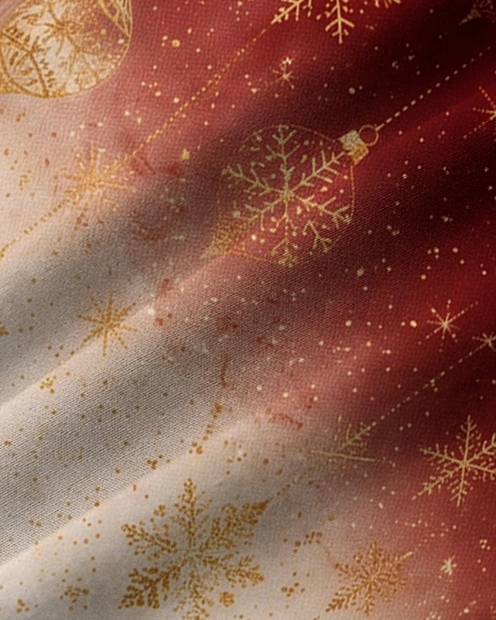Alohadaddy® Holiday Christmas Snowflake Print Men&