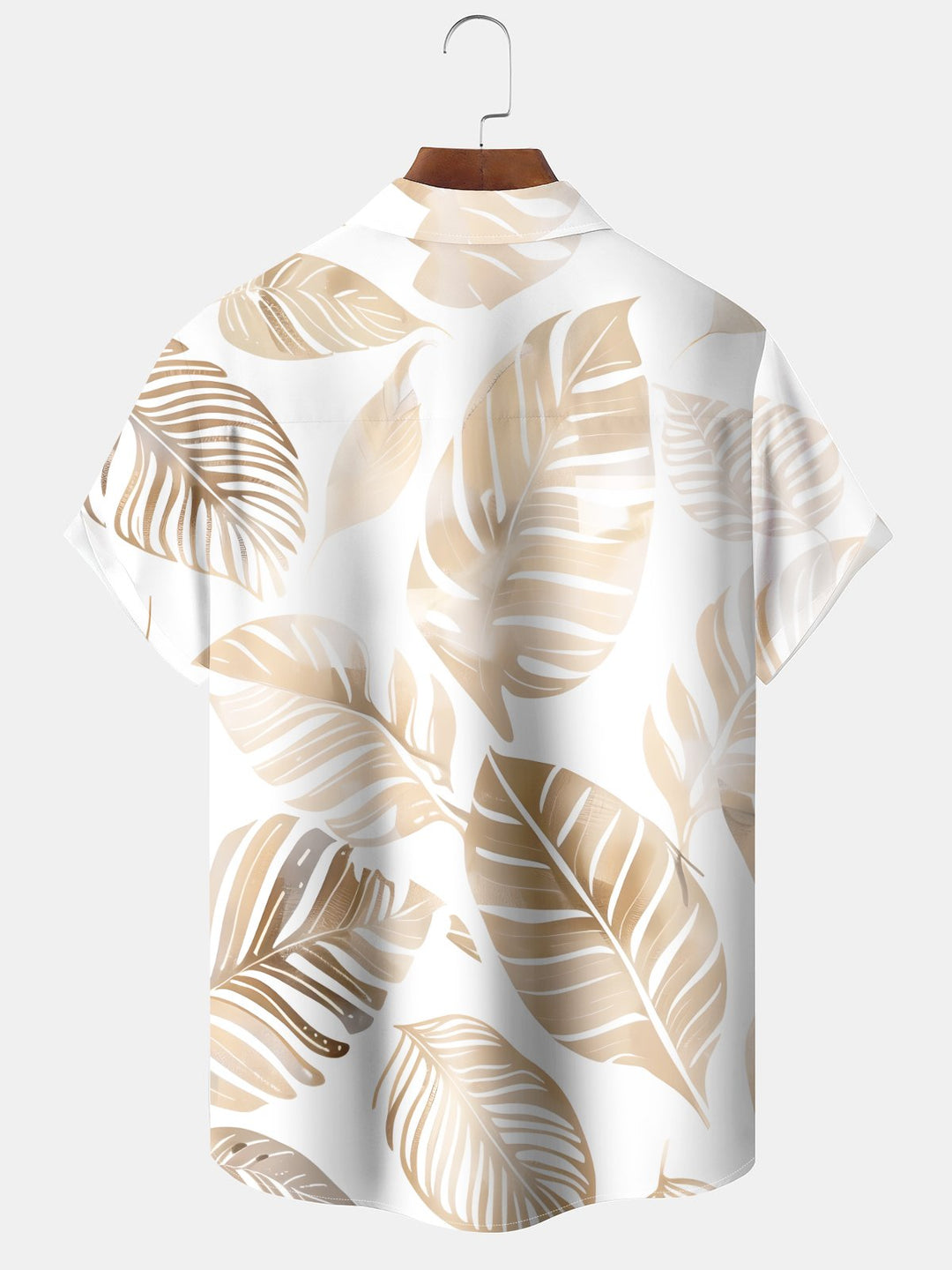 Alohadaddy® Palm Leaf Art Print Pockets Elastic Hawaiian Men&
