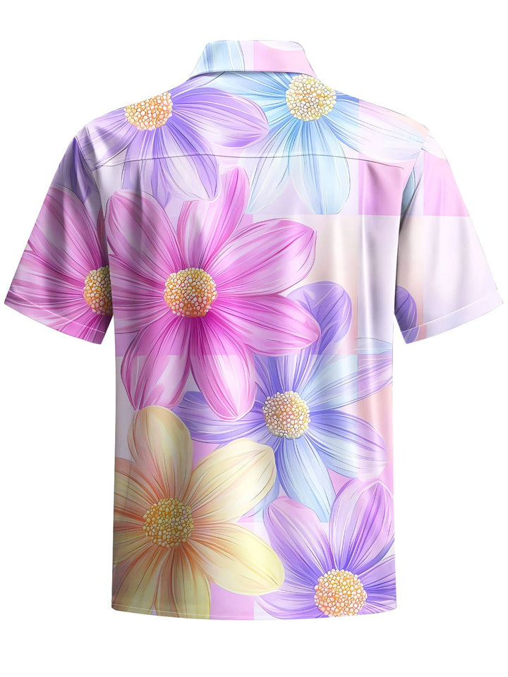 Alohadaddy® Hawaiian Floral Print Moisture Wicking Men&