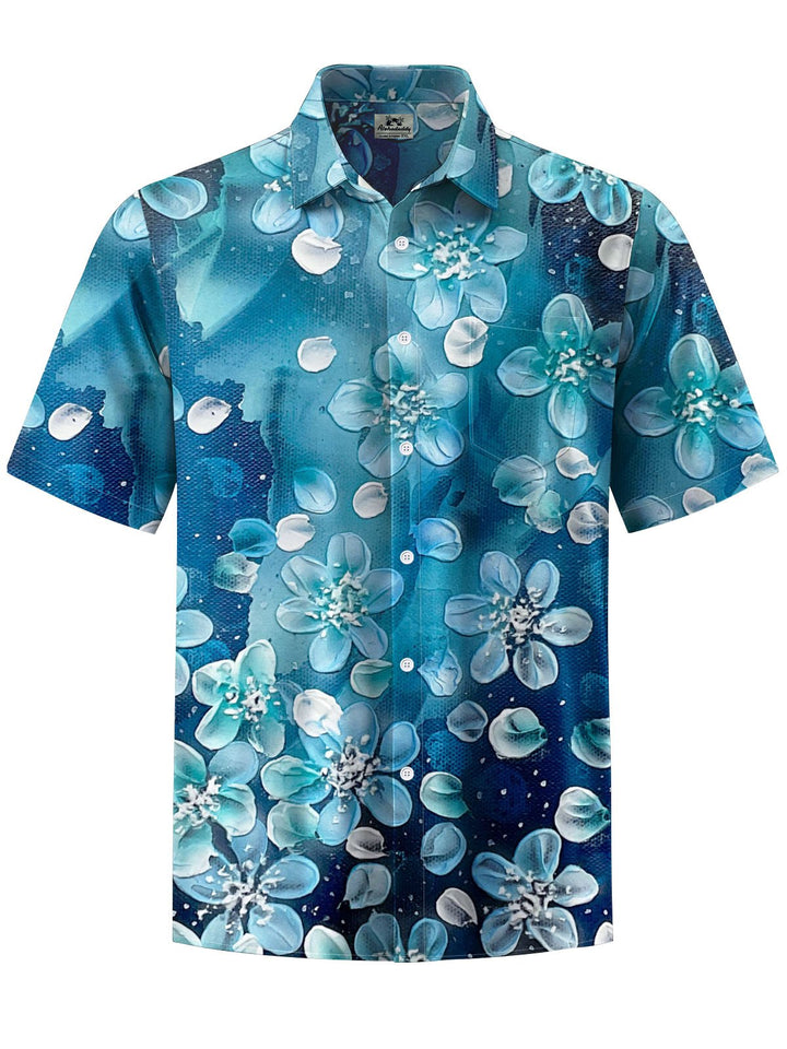 Alohadaddy® Vintage Floral Print Chest Pocket Men&