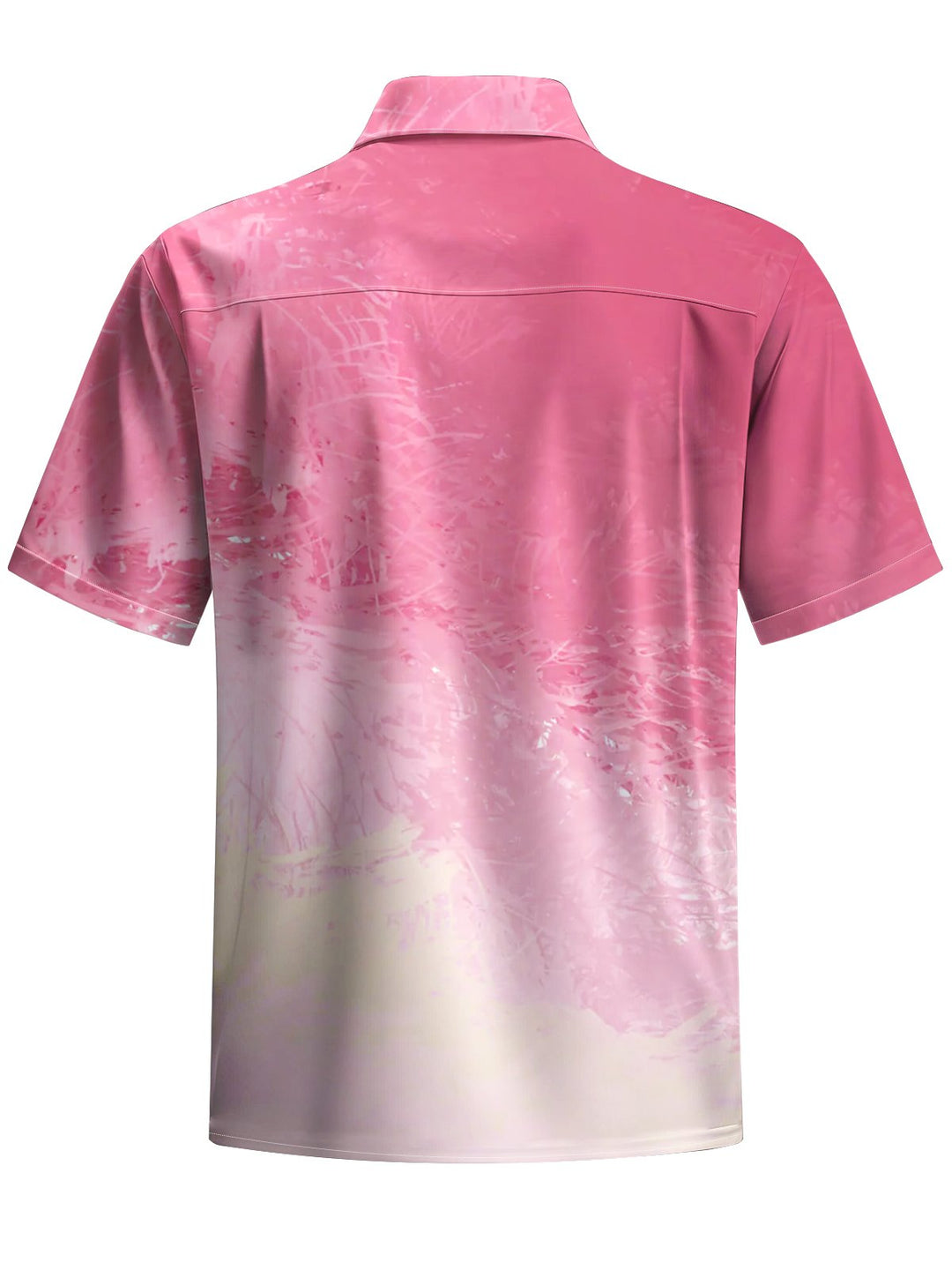 Alohadaddy® Casual Gradient Art Print Chest Pocket Men&