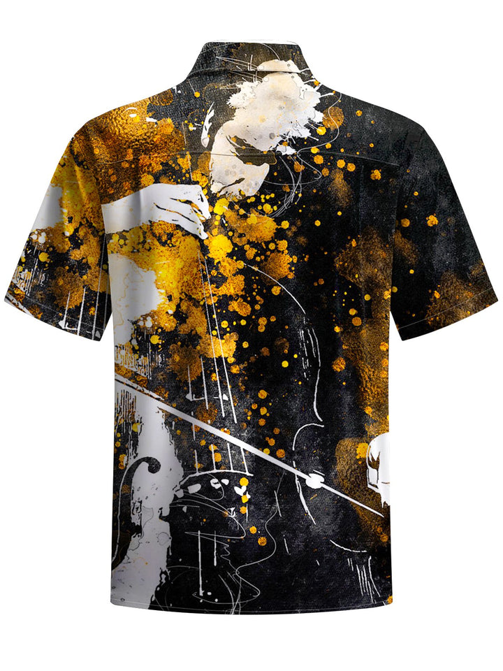 Alohadaddy® Vintage Performance Graffiti Print Art Stretch Men&