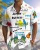 Alohadaddy® Hawaiian Parrot Print Art Button Pocket Cardigan Men's Short Sleeve Shirt Big & Tall