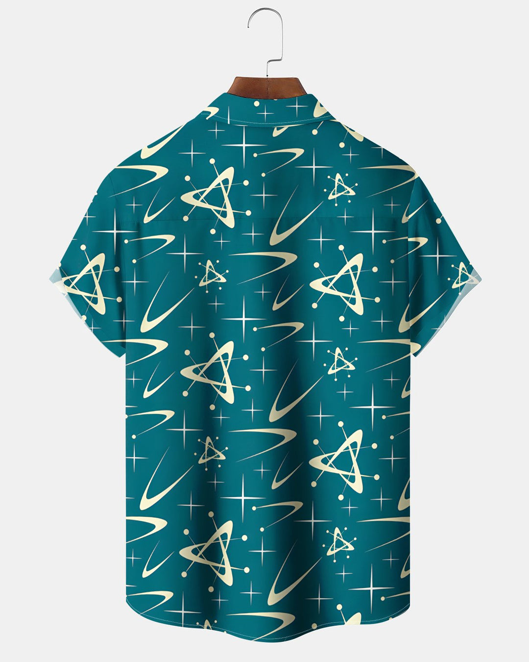Alohadaddy® Casual Geometric Print Art Button Pocket Cardigan Men&