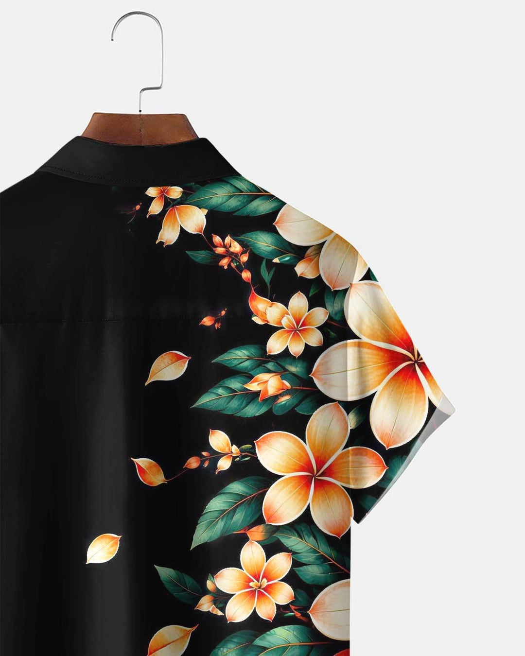 Alohadaddy® Men’s Short-Sleeve Button-Down Shirt Vintage Floral Print with Pocket