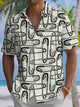 Alohadaddy® Vintage Paper Clip Art Chest Pocket Mens Short Sleeve Shirt Big & Tall