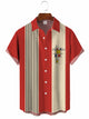 Men's 50s Retro Geometric Casual Bowling Shirt