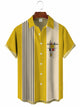 Men's 50s Retro Geometric Casual Bowling Shirt