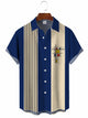 Men's 50s Retro Geometric Casual Bowling Shirt