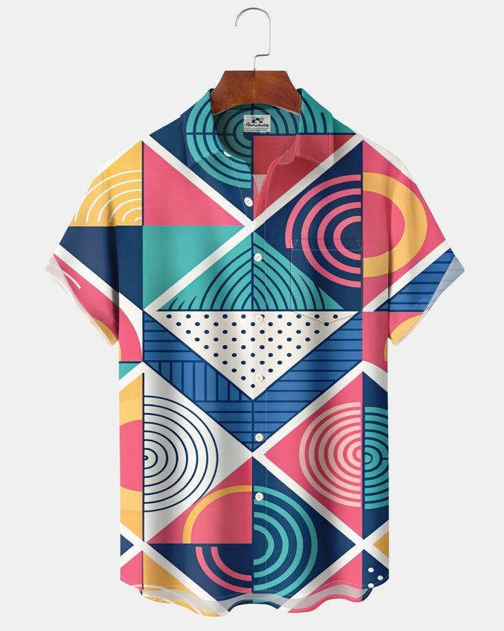 Alohadaddy® Casual Geometric Polka Dot Print Men&