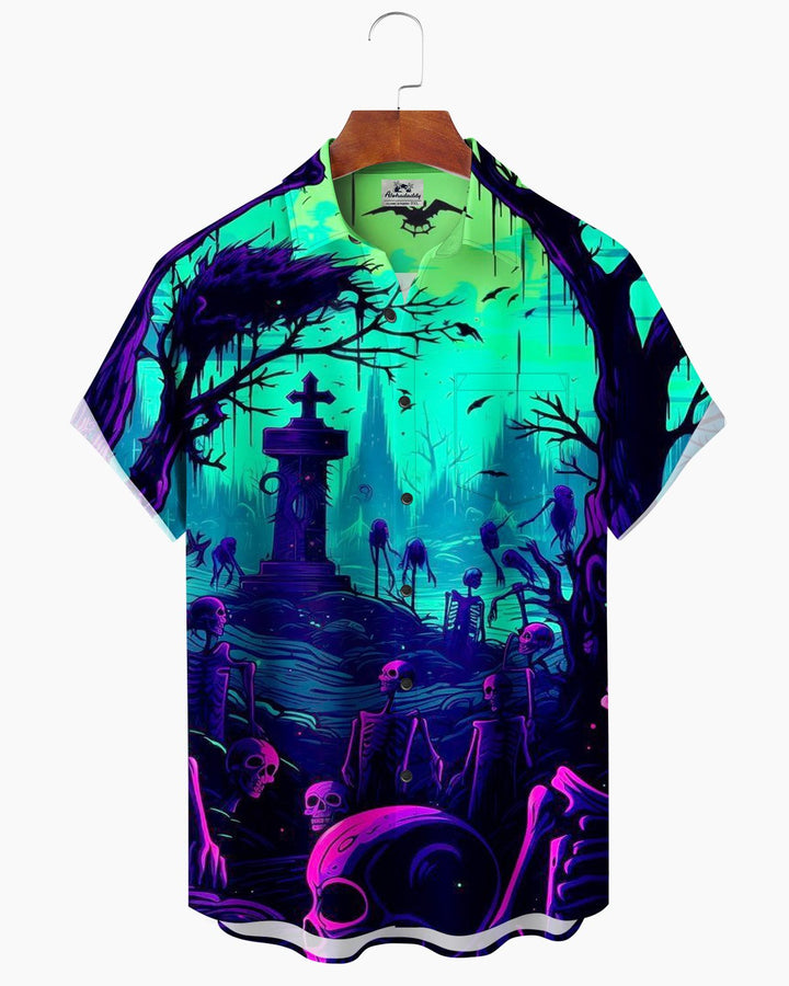 Alohadaddy® Holiday Halloween Skeleton Graveyard Zombie Men&