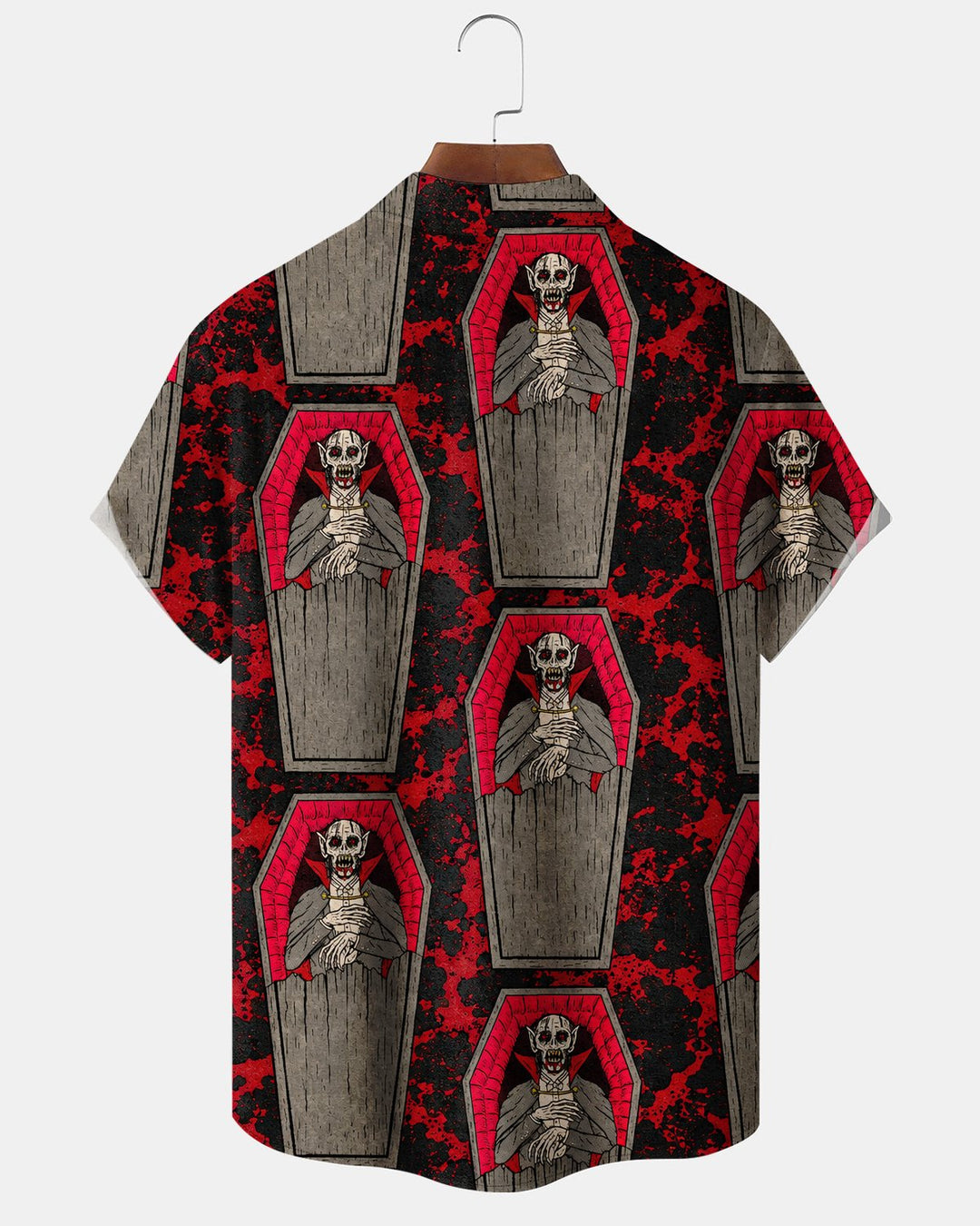 Alohadaddy® Halloween Vampire Tombstone Print Men&