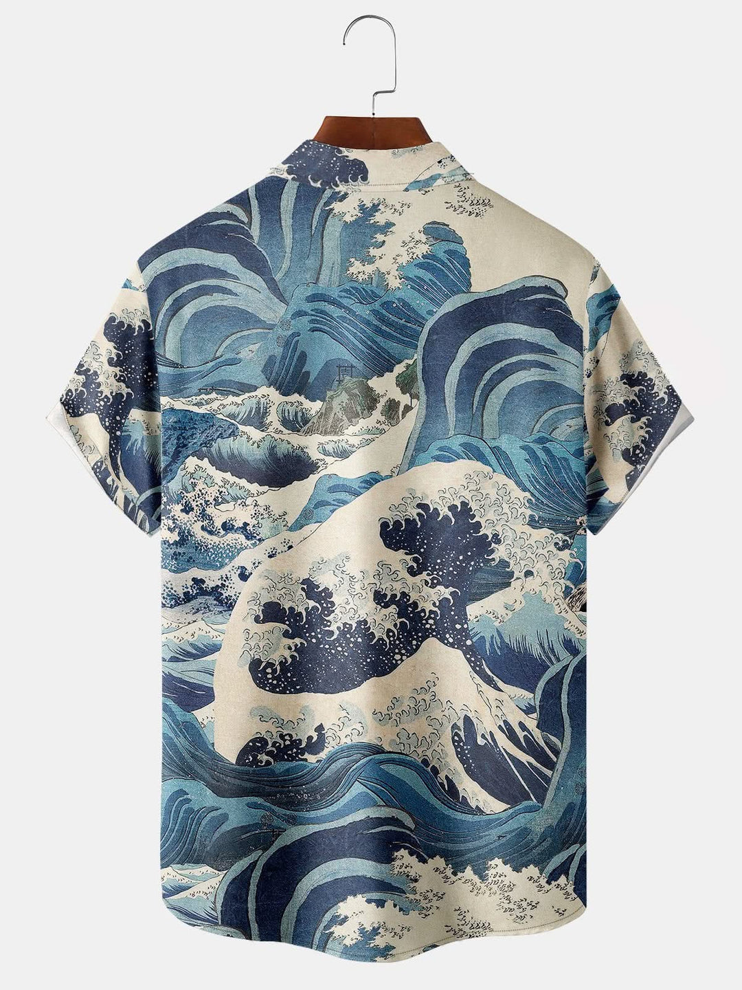 Chemises et hauts bohèmes en coton mélangé à motif cachemire bleu