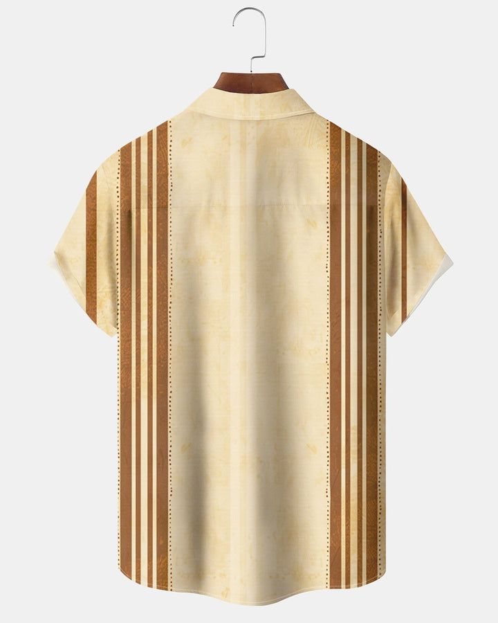 Alohadaddy® Basic Striped Print Men&