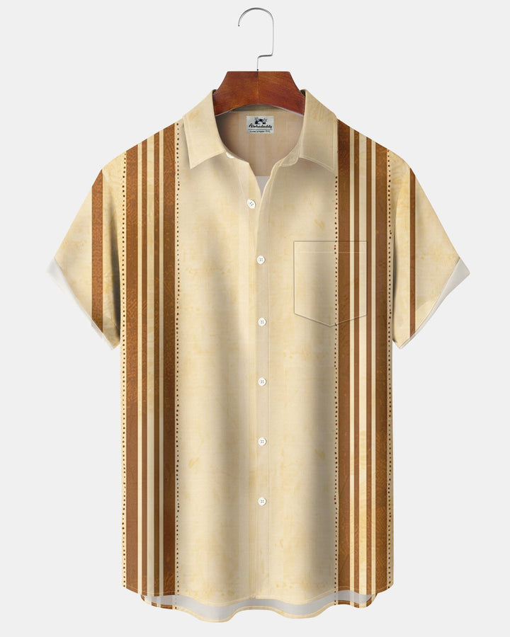 Alohadaddy® Basic Striped Print Men&