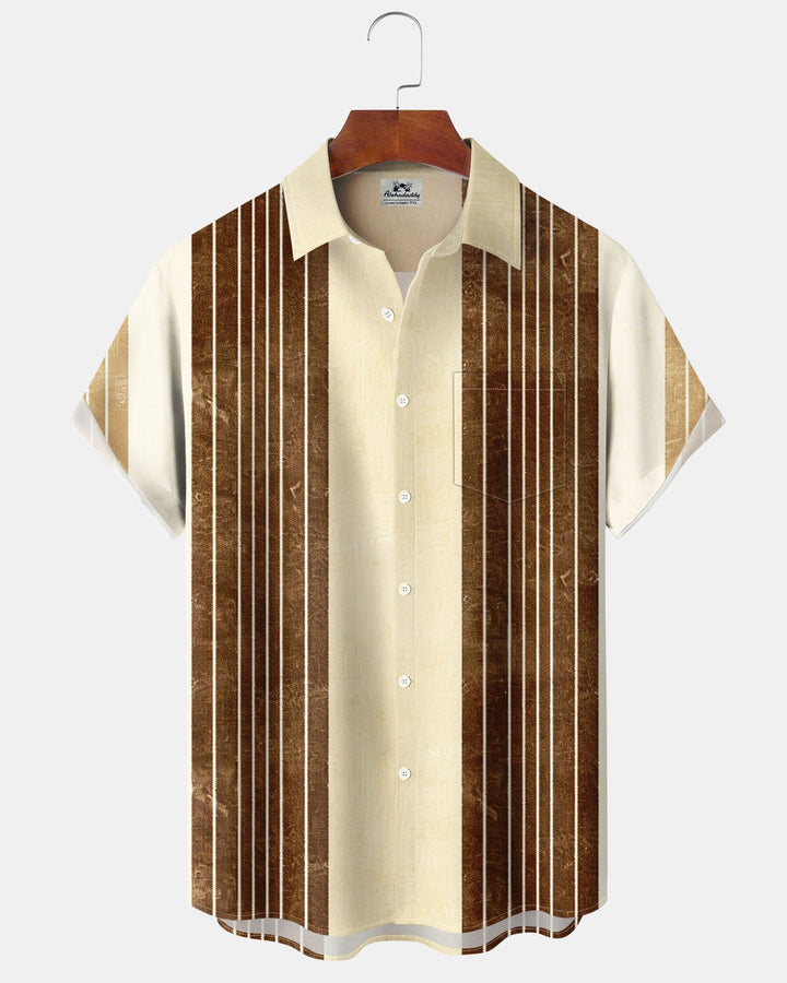 Alohadaddy® Basic Striped Print Men&