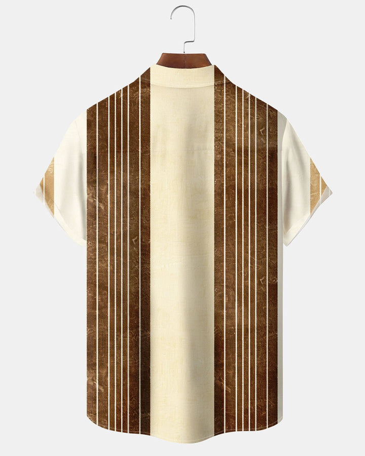 Alohadaddy® Basic Striped Print Men&