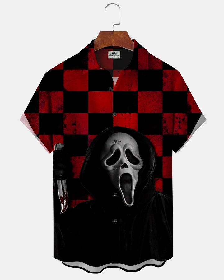 Alohadaddy® Halloween Skull Mask Death Print Men&