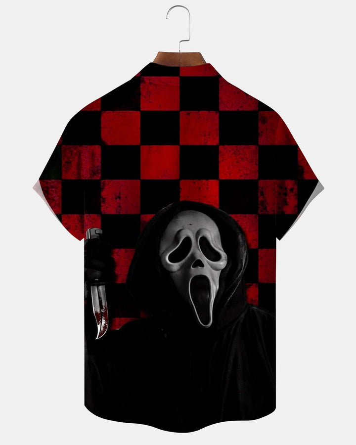 Alohadaddy® Halloween Skull Mask Death Print Men&