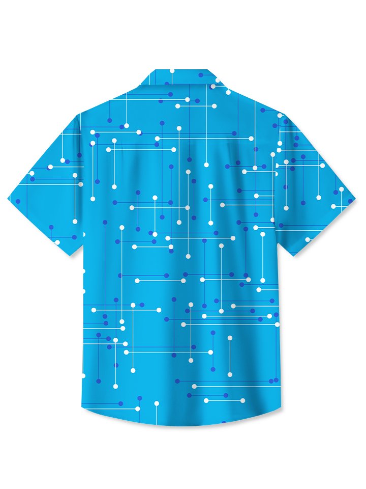 Alohadaddy 50s Vintage Mid Century Geometric Line Hawaiian Shirt