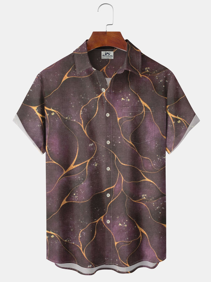 Alohadaddy® Vintage Abstract Art Print Moisture Wicking Stretch Men&