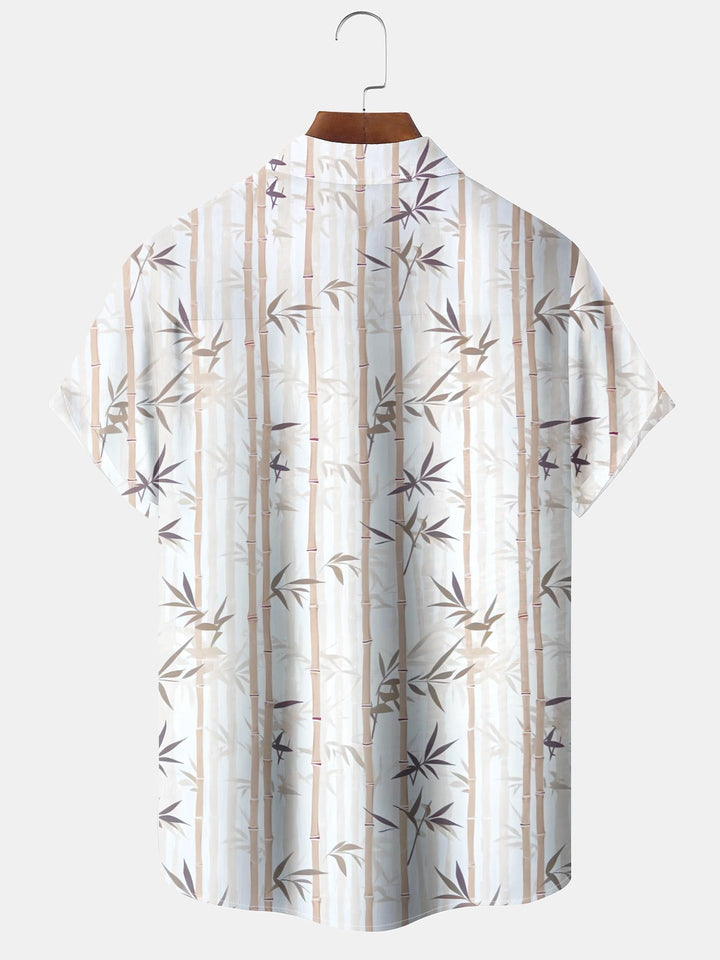 Alohadaddy® Vintage Bamboo Art Print Pocket Stretch Men&