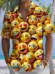 Alohadaddy® Casual Fun Expressions Print Art Mens Moisture Wicking Short Sleeve Shirt Big & Tall