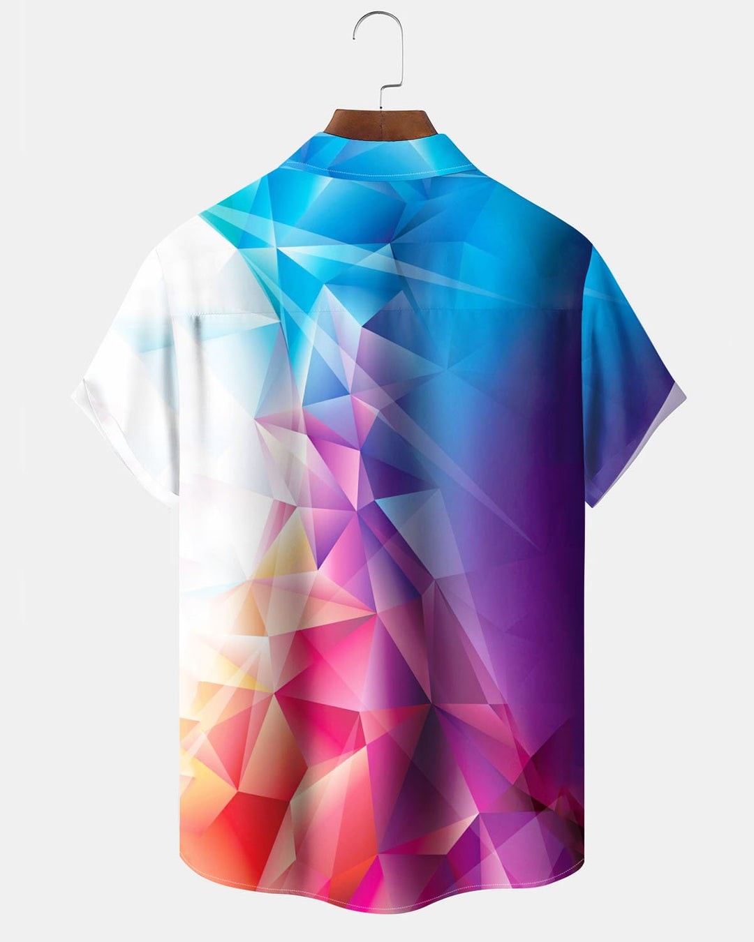 Alohadaddy® Casual Geometric Gradient Print Art Pockets Elastic Buttons Men&