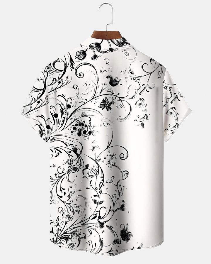 Alohadaddy® Casual Patterned Art Print Cardigan Men&